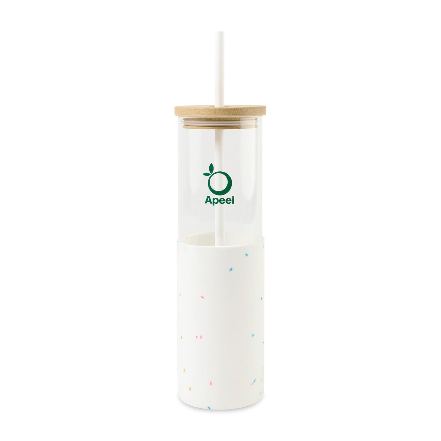 Aviana Journey Glass Tumbler with Straw  20 Oz  Confetti  Aviana  Drinkware