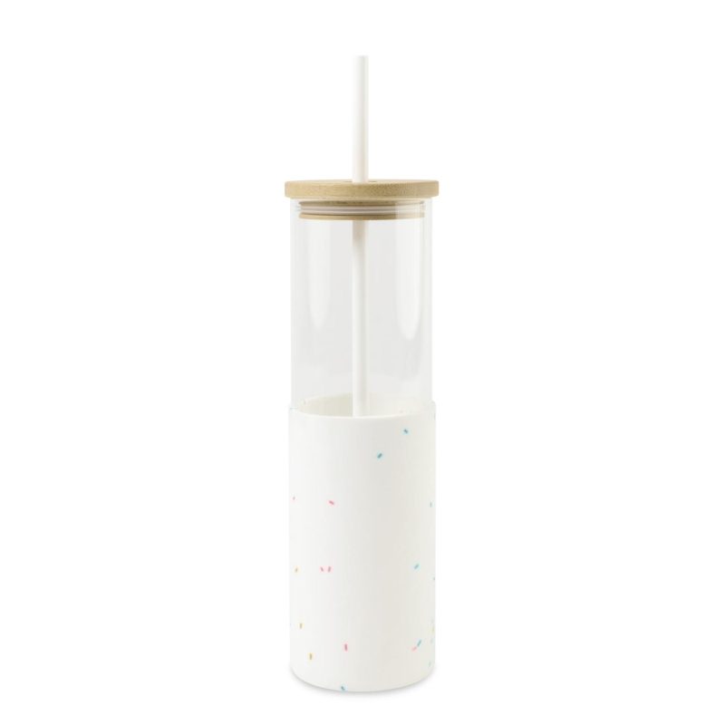 Aviana™ Journey Glass Tumbler with Straw - 20 Oz - Confetti - 1