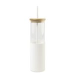 Aviana™ Journey Glass Tumbler with Straw - 20 Oz - White - 1