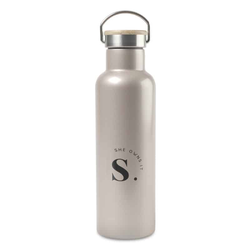 Aviana™ Metallics Double Wall Stainless Steel Wine Bottle - 25 Oz. - Champagne