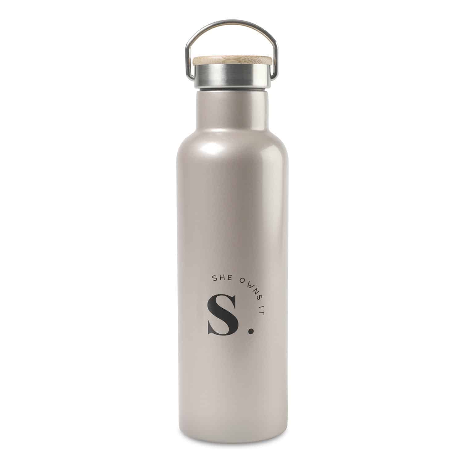 Aviana™ Metallics Double Wall Stainless Steel Wine Bottle - 25 Oz. - Champagne