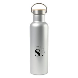 Aviana™ Metallics Double Wall Stainless Steel Wine Bottle - 25 Oz. - Metallic Silver
