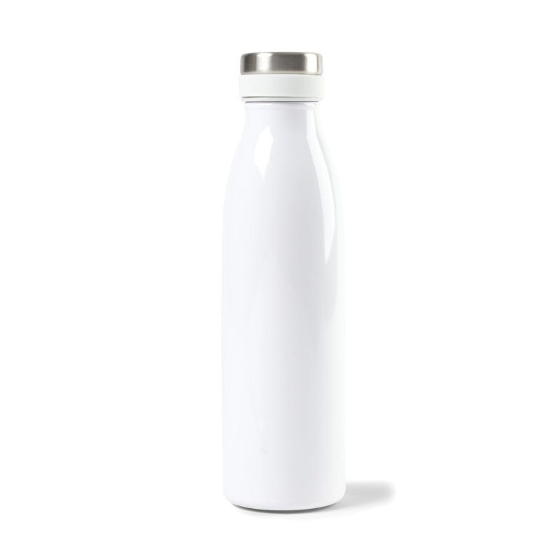 Aviana™ Palmer Double Wall Stainless Bottle - 17 Oz. - White Opaque Gloss - 1