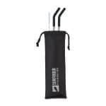 Aviana™ Poppy 2-Pack Stainless Straw Set - Black