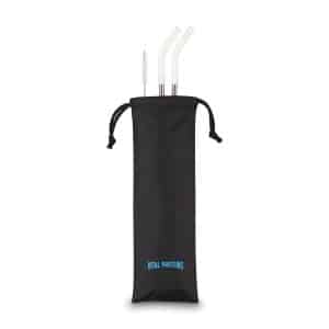 Aviana™ Poppy 2-Pack Stainless Straw Set - White