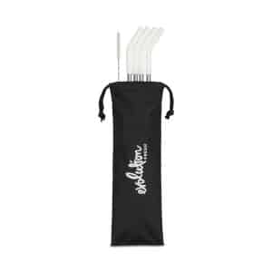 Aviana™ Poppy 4-Pack Stainless Straw Set - White