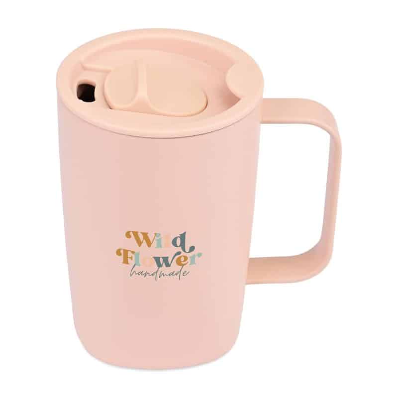 Aviana™ Rowan Recycled Mug - 15 Oz. - Light Peach - 2