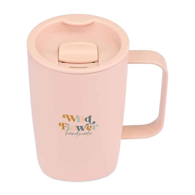 Aviana™ Rowan Recycled Mug - 15 Oz. - Light Peach - 3