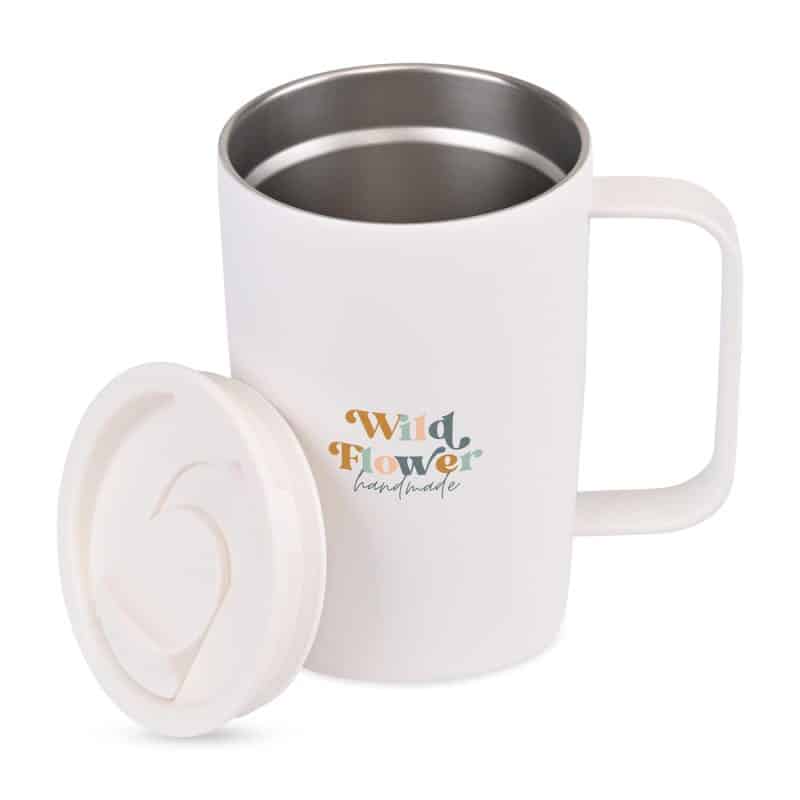 Aviana™ Rowan Recycled Mug - 15 Oz. - Marshmallow - 2