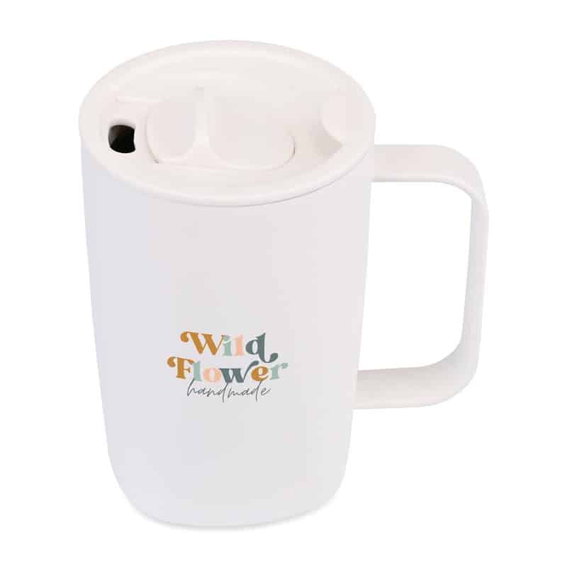 Aviana™ Rowan Recycled Mug - 15 Oz. - Marshmallow - 3