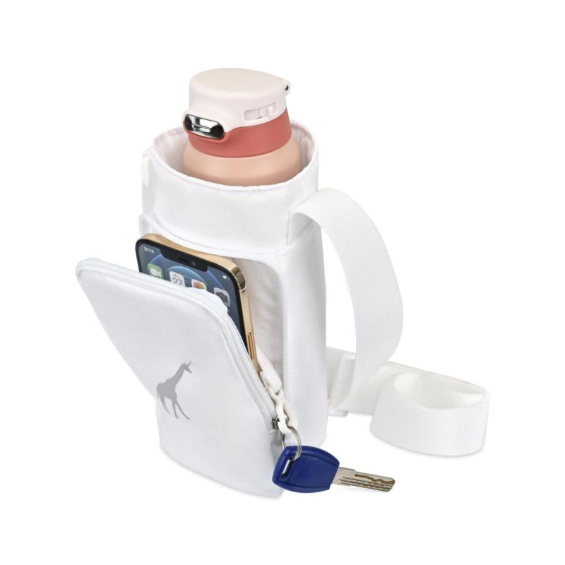 Aviana™ Rowan Recycled Nylon Bottle Sling - Aware™ - Marshmallow - 3