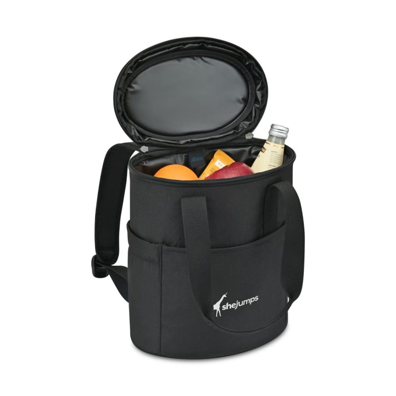 Aviana™ Rowan Recycled Nylon Tote Pack Cooler - Aware™ - Black - 2