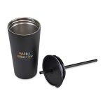 Aviana™ Rowan Recycled Straw Tumbler - 17 Oz. - Black - 3
