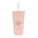 Aviana™ Rowan Recycled Straw Tumbler - 17 Oz. - Light Peach