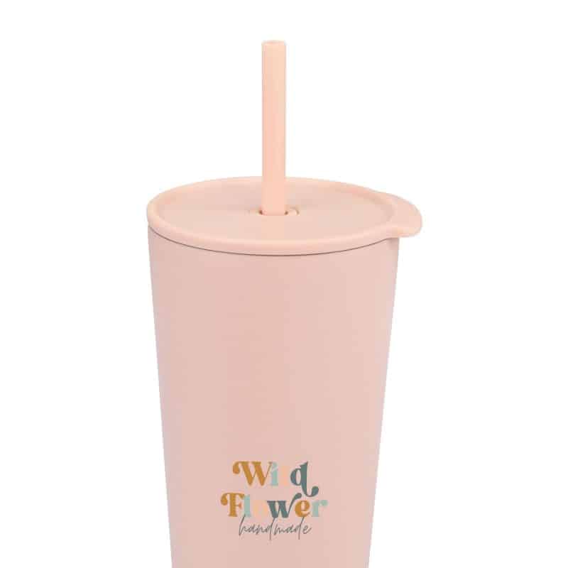 Aviana™ Rowan Recycled Straw Tumbler - 17 Oz. - Light Peach - 2