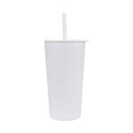 Aviana™ Rowan Recycled Straw Tumbler - 17 Oz. - Marshmallow - 1