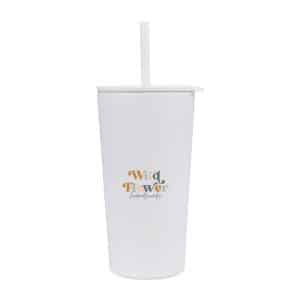 Aviana™ Rowan Recycled Straw Tumbler - 17 Oz. - Marshmallow