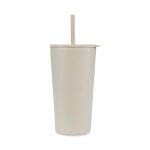 Aviana™ Rowan Recycled Straw Tumbler - 17 Oz. - Taupe - 1