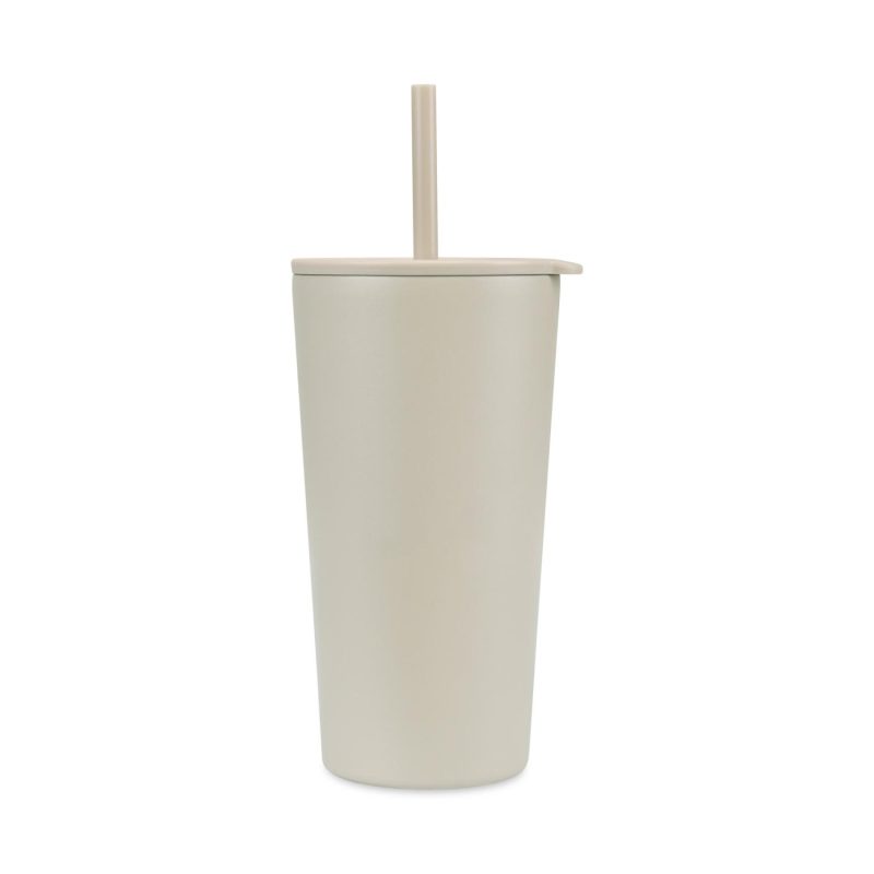 Aviana™ Rowan Recycled Straw Tumbler - 17 Oz. - Taupe - 1