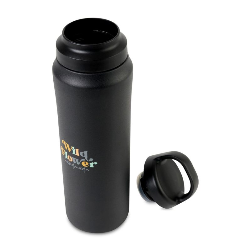 Aviana™ Rowan Recycled Water Bottle - 16 Oz. - Black - 3