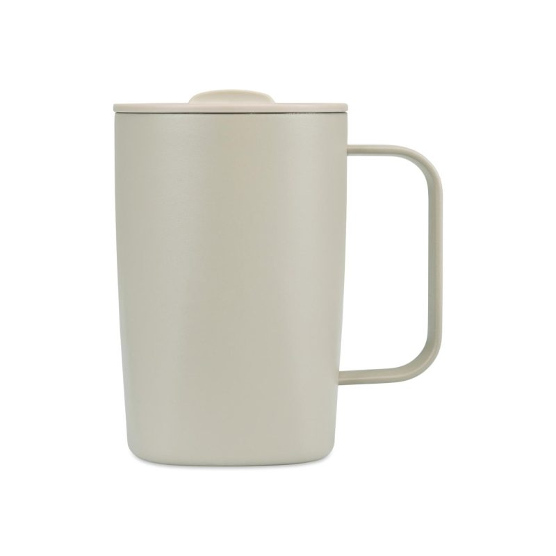 Aviana™ Rowan Recycled Stainless Steel Mug - 15 Oz. - Taupe - 1