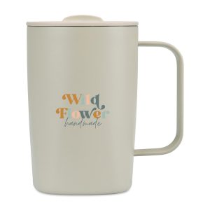Aviana™ Rowan Recycled Stainless Steel Mug - 15 Oz. - Taupe