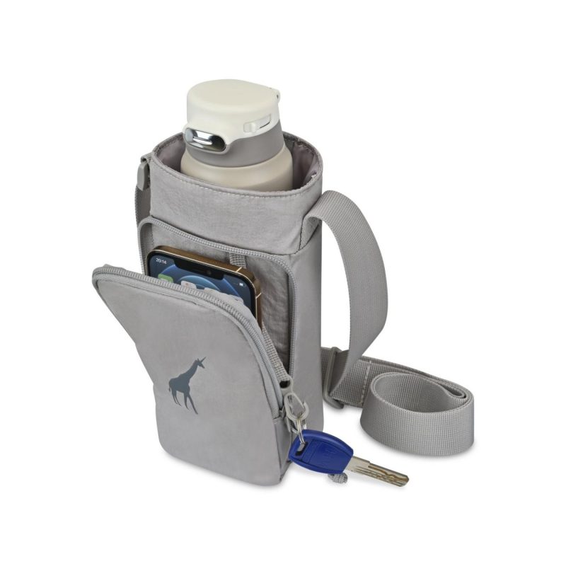 Aviana™ Rowan Recycled Nylon Bottle Sling - Aware™ - Taupe - 2