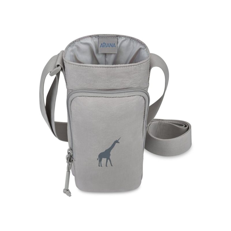 Aviana™ Rowan Recycled Nylon Bottle Sling - Aware™ - Taupe - 3