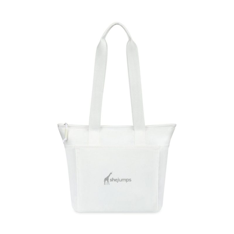 Aviana™ Rowan Recycled Nylon Tote Cooler - Aware™ - Marshmallow