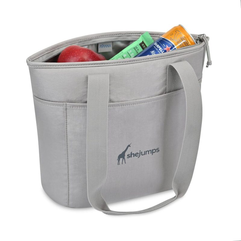 Aviana™ Rowan Recycled Nylon Tote Cooler - Aware™ - Taupe - 2