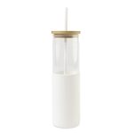Aviana Journey Tritan Tumbler with Straw - 20 Oz - White - 1