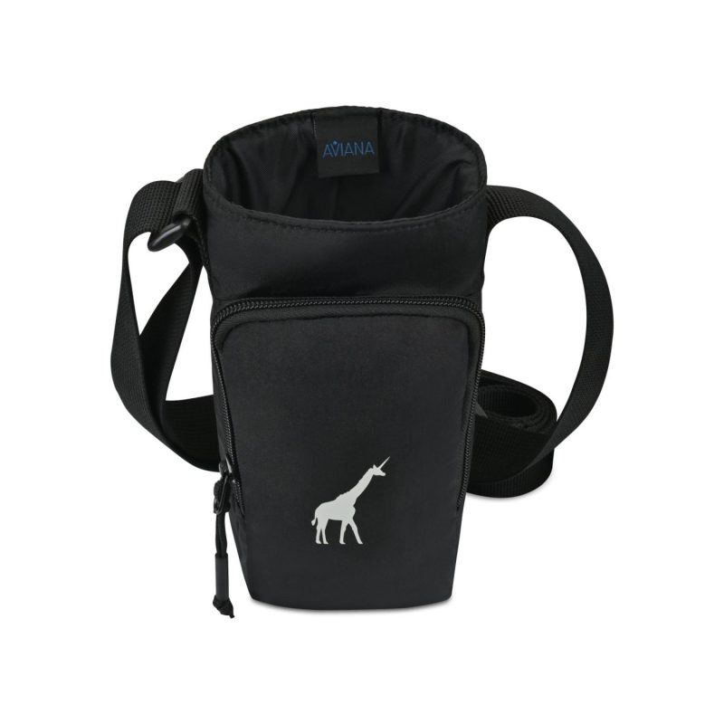 Aviana Rowan Recycled Nylon Bottle Sling - AWARE - Black - 3