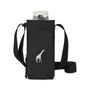 Aviana Rowan Recycled Nylon Bottle Sling - AWARE - Black