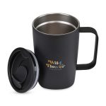 Aviana Rowan Recycled Stainless Steel Mug - 15 Oz. - Black - 2