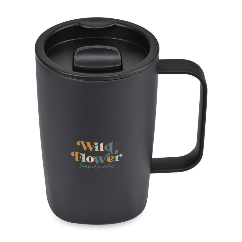 Aviana Rowan Recycled Stainless Steel Mug - 15 Oz. - Black - 4
