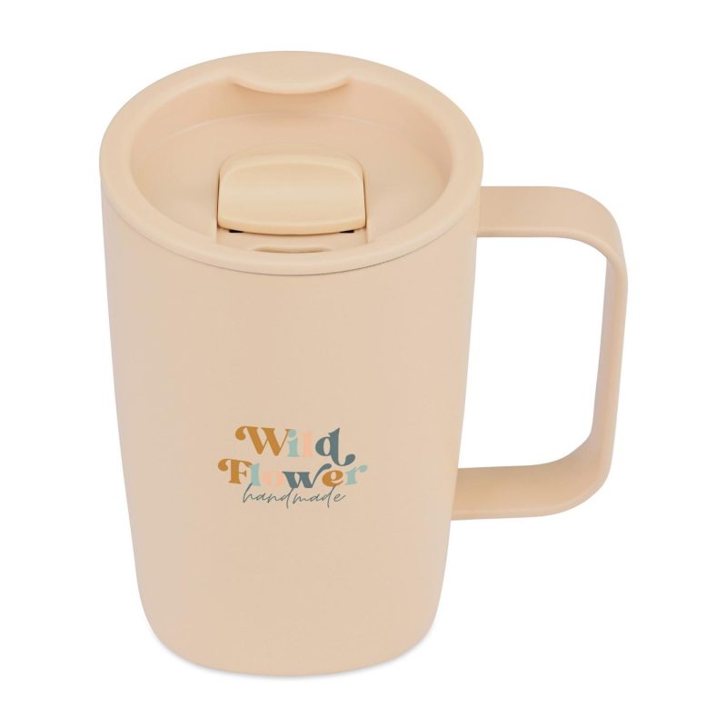 Aviana Rowan Recycled Stainless Steel Mug - 15 Oz. - Light Peach - 2
