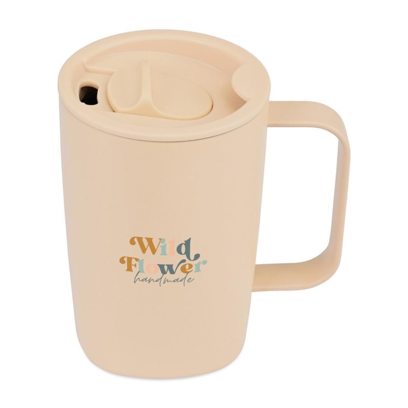 Aviana Rowan Recycled Stainless Steel Mug - 15 Oz. - Light Peach - 3