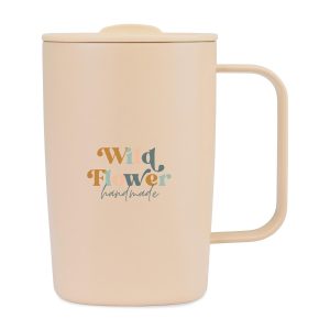 Aviana Rowan Recycled Stainless Steel Mug - 15 Oz. - Light Peach
