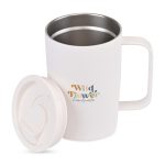 Aviana Rowan Recycled Stainless Steel Mug - 15 Oz. - Marshmallow - 2