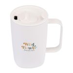 Aviana Rowan Recycled Stainless Steel Mug - 15 Oz. - Marshmallow - 3
