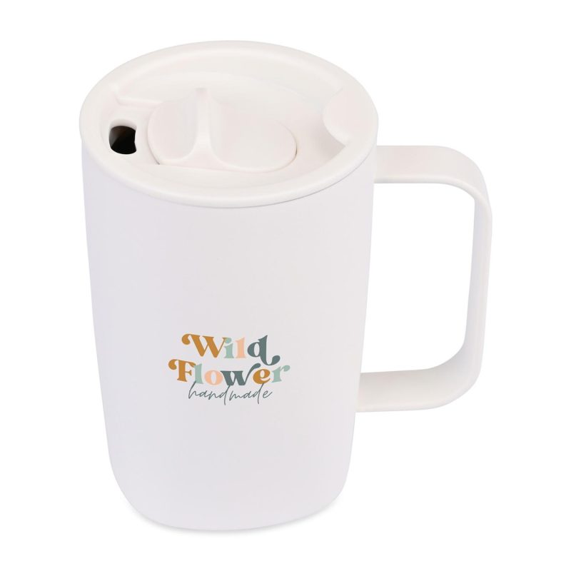 Aviana Rowan Recycled Stainless Steel Mug - 15 Oz. - Marshmallow - 3