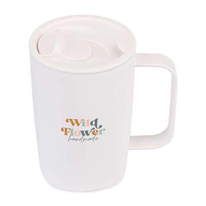 Aviana Rowan Recycled Stainless Steel Mug - 15 Oz. - Marshmallow - 4
