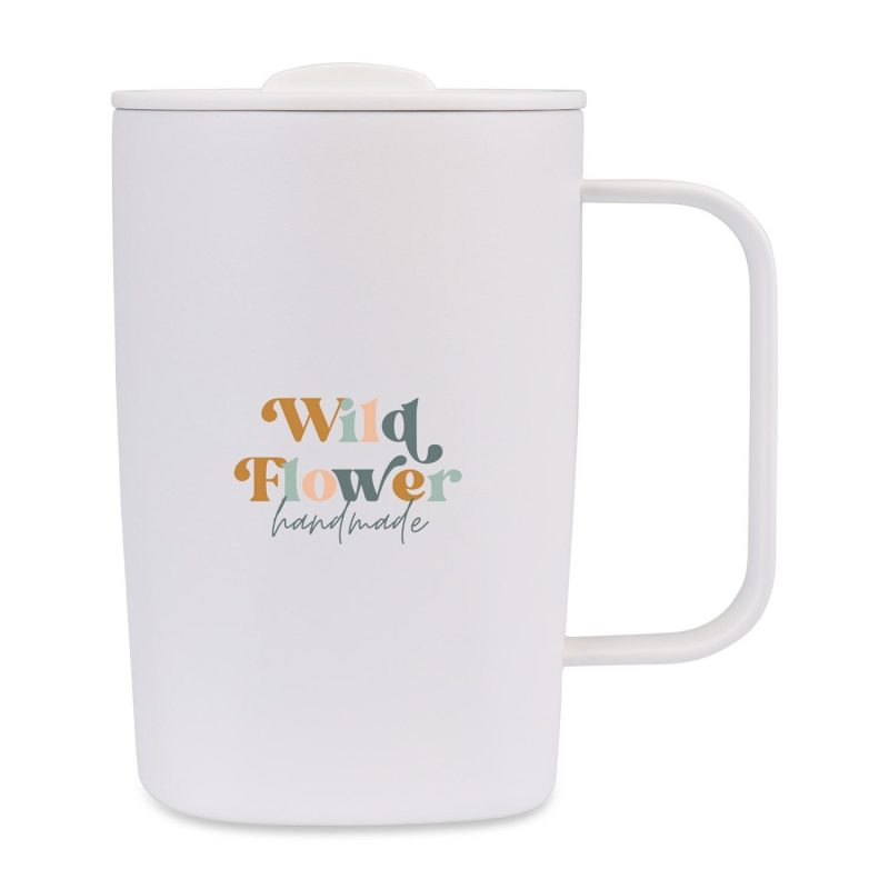 Aviana Rowan Recycled Stainless Steel Mug - 15 Oz. - Marshmallow