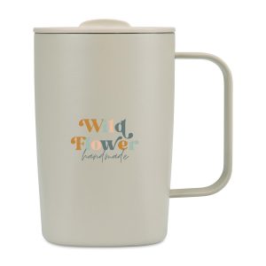 Aviana Rowan Recycled Stainless Steel Mug - 15 Oz. - Taupe