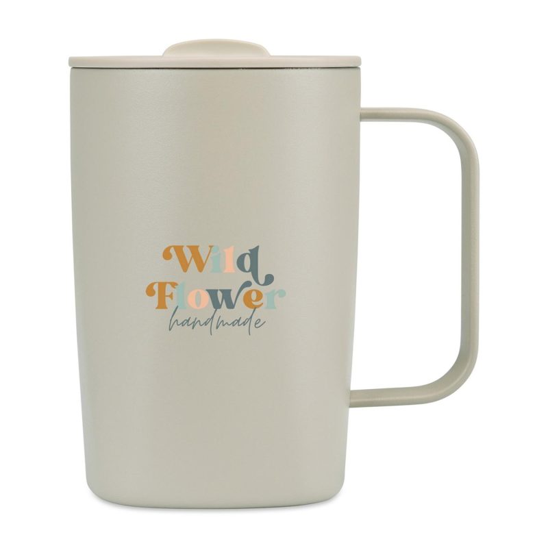 Aviana Rowan Recycled Stainless Steel Mug - 15 Oz. - Taupe