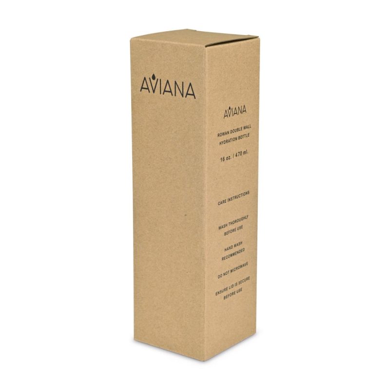 Aviana Rowan Recycled Stainless Steel Water Bottle - 16 Oz. - Marshmallow - 4