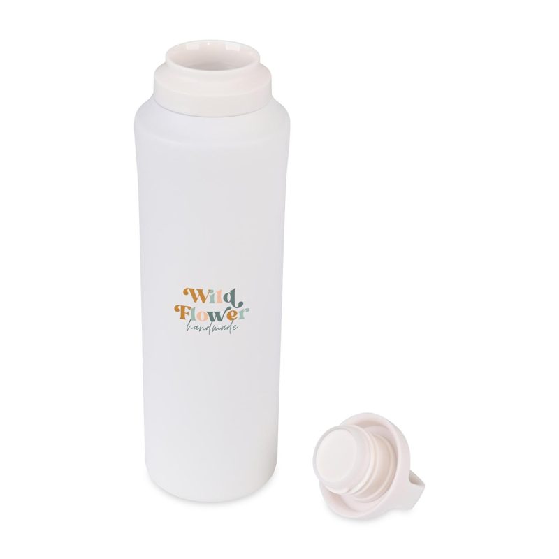 Aviana Rowan Recycled Stainless Steel Water Bottle - 25 Oz. - Marshmallow - 2
