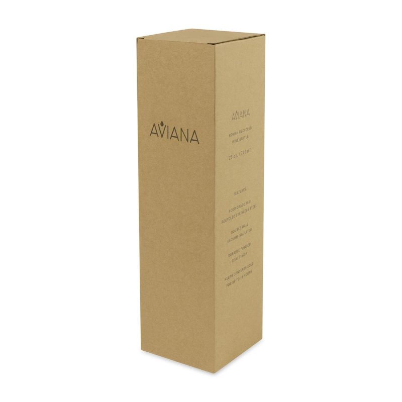 Aviana Rowan Recycled Stainless Steel Water Bottle - 25 Oz. - Marshmallow - 4