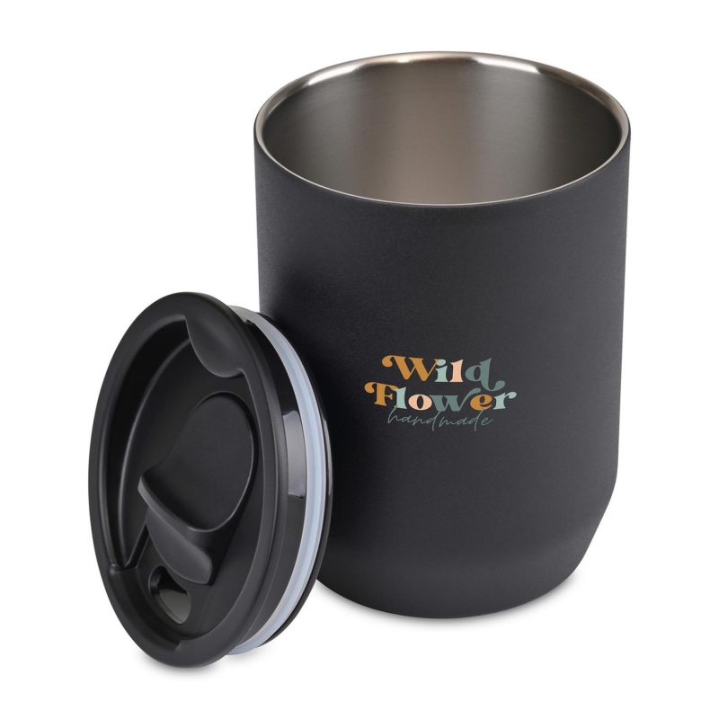 Aviana Rowan Recycled Stainless Steel Wine Tumbler - 15 Oz. - Black - 2