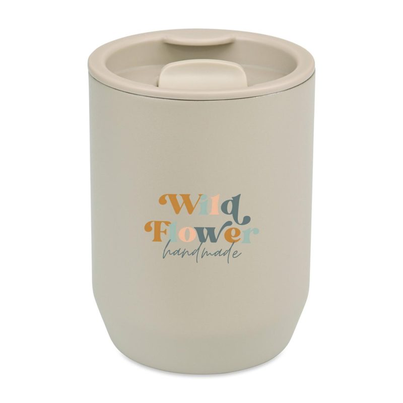 Aviana Rowan Recycled Stainless Steel Wine Tumbler - 15 Oz. - Taupe - 4